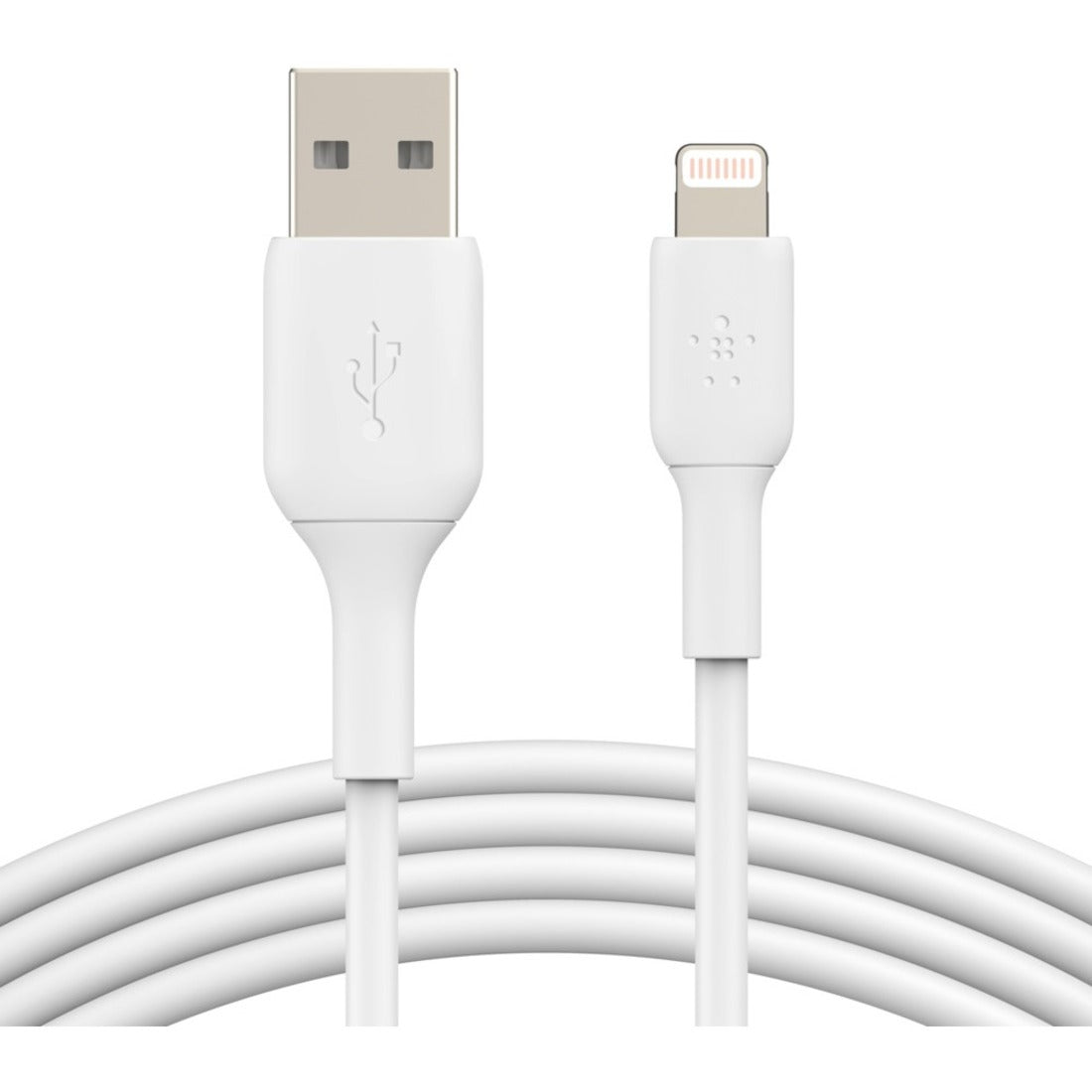 Belkin BoostCharge Lightning to USB-A Cable (1 meter / 3.3 foot, White) - CAA001bt1MWH
