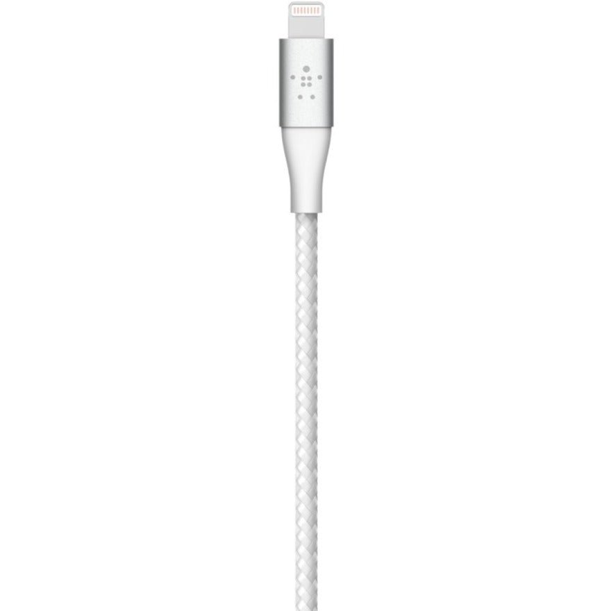 Belkin Braided USB-C to Lightning Cable (2m / 6.6ft, White) - CAA004BT2MWH