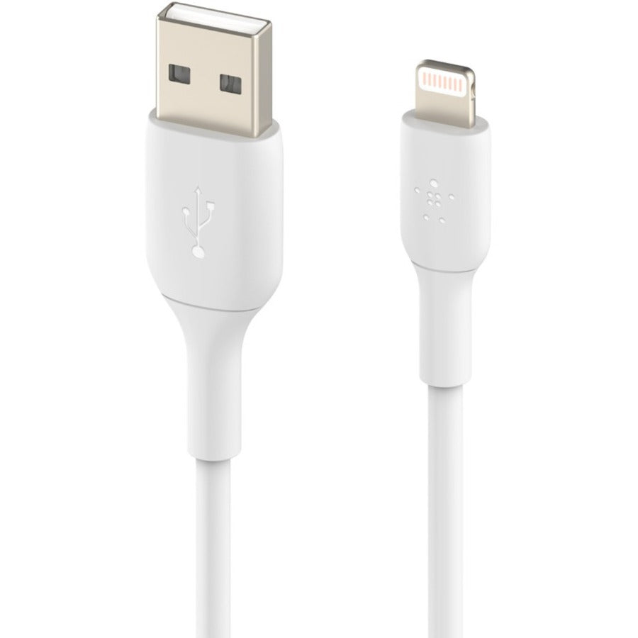 Belkin BoostCharge Lightning to USB-A Cable (15cm / 6in, White) - CAA001bt0MWH