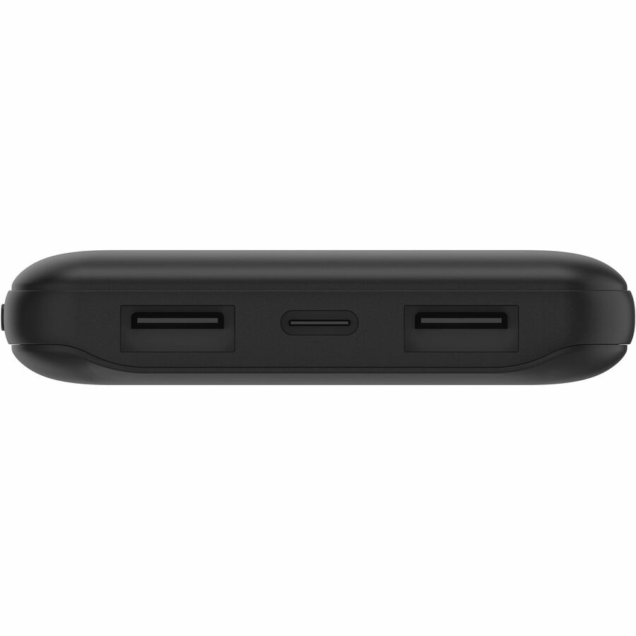 Belkin 15W USB-C 3-Port Power Bank - 10k mAh - 1xUSB-C (15W), 2xUSB-A (10W) - Portable Charger - w/ USB-C Cable - Black - BPB011btBK