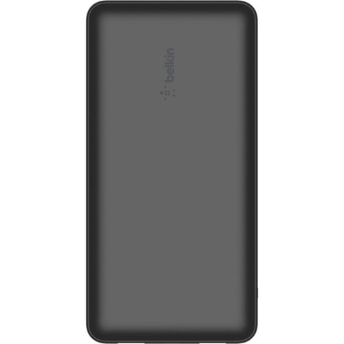 Belkin 15W 3-port USB Power Bank - 20K mAh - 2xUSB-A (12W), 1xUSB-C (15W) - Portable Charger - w/ USB-A to USB-C Cable - Black - BPB012btBK