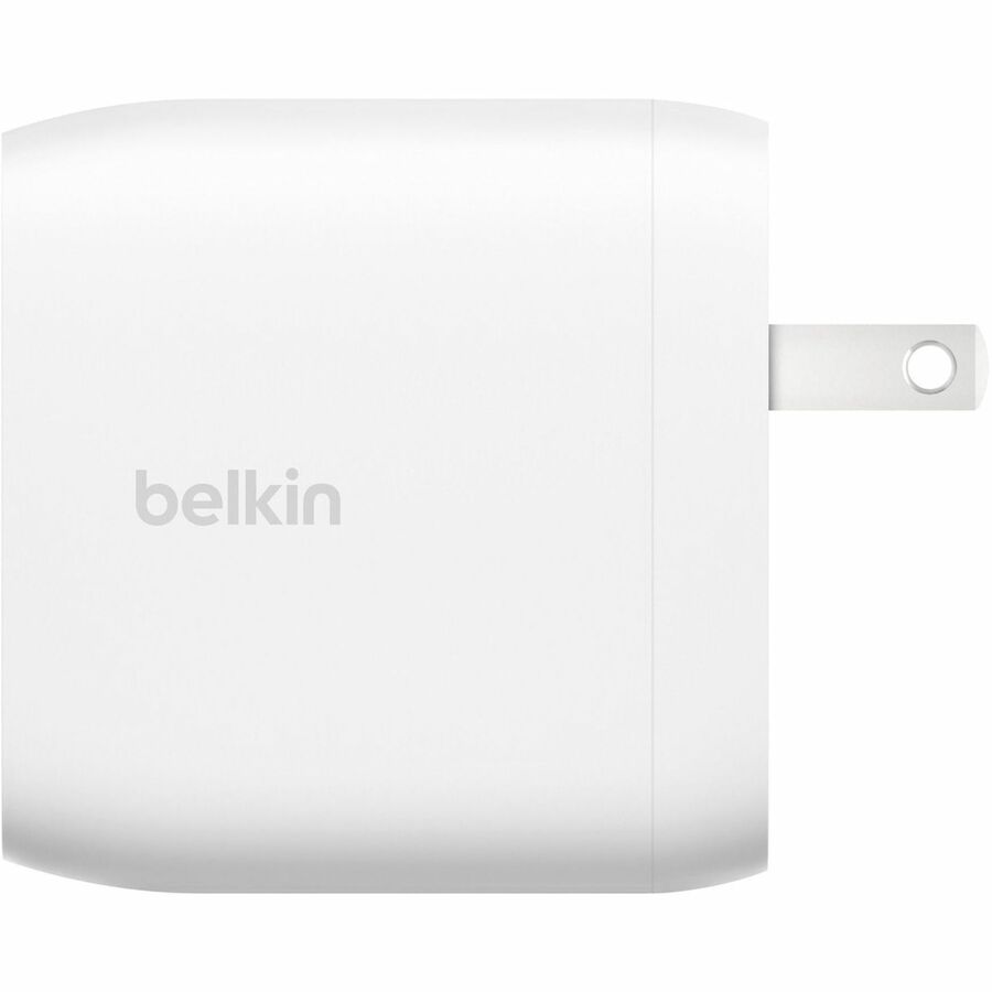Belkin Dual USB-C Wall Charger w/PPS 60W for Apple iPhone, Galaxy, Google - Compatible w/USB-C to Lightning & USB-C - WCB010dqWH