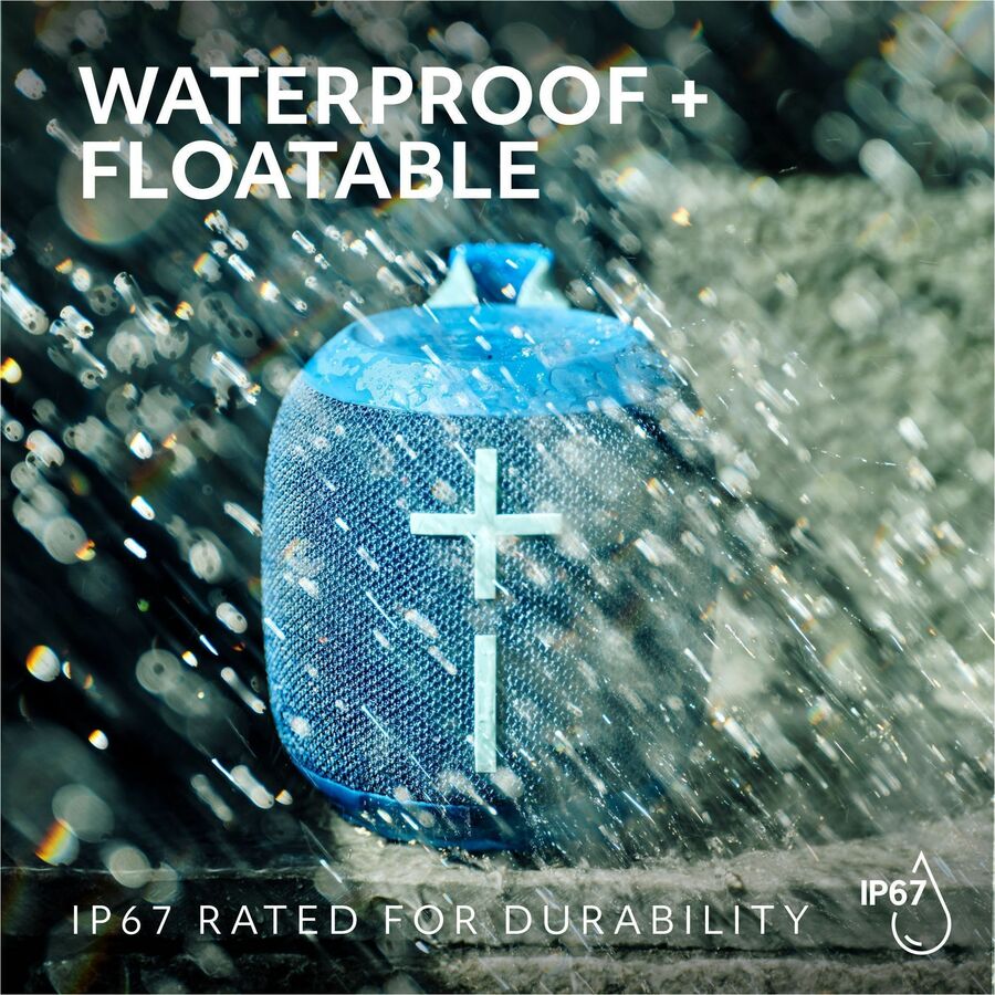 Ultimate Ears WONDERBOOM 4 Portable Waterproof Bluetooth Speaker With Big Bass and 360-Degree Sound, Dustproof Floating Speaker With 131ft (40m) Range, Gray - 984-001879