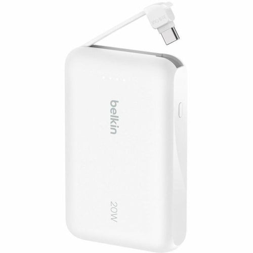 Belkin BoostCharge Power Bank 10K with Integrated Cable - BPB021fqWH