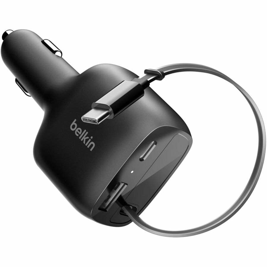 Belkin BoostCharge Retractable Car Charger 75W - CCC001fqBK