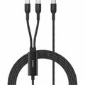Belkin BoostCharge Pro Braided USB-C to Dual USB-C Cable 140W, Black, 5ft/1.5m - CAC004fq1.5MBK