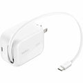 Belkin UltraCharge Retractable GaN Wall Charger 45W, White - WCH023dqWH