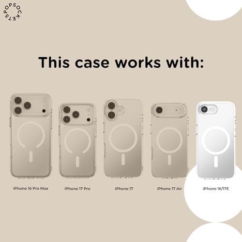 PopSockets iPhone 16/17E Phone Case with MagSafe- Licorace Dot