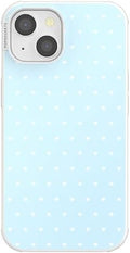 PopSockets iPhone 14 Phone Case with MagSafe- Sweet Heart Blue | Magnetic, Wireless Charging, Camera & Drop Protection, Blue, Phone, Women