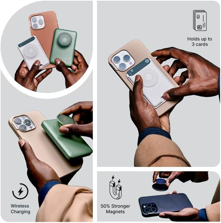 PopSockets iPhone 15 Plus Phone Case with MagSafe- Albalone