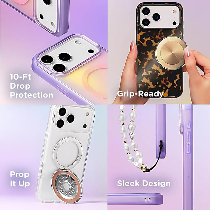 PopSockets iPhone 17 Air Phone Case with MagSafe- Main Character | Magnetic, Wireless Charging, Camera & Drop Protection, Dragon