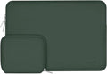 MOSISO Laptop Case 13.3 inch, 13-13.3 inch Laptop Sleeve Bag Compatible with MacBook Air/Pro 13 / Pro 14, HP Dell ASUS Lenovo Notebook, Neoprene Computer Sleeve Bag with Small Case, Midnight Green