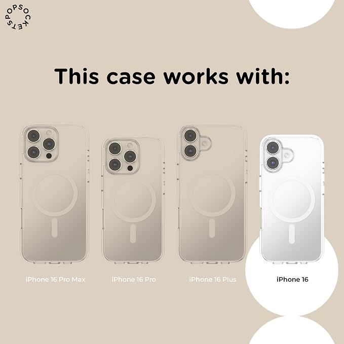 PopSockets iPhone 16 Phone Case with MagSafe- Nightshade | Magnetic, Wireless Charging, Camera & Drop Protection, Green, Teal, Turquoise, iPad, Removable, Popper