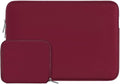 MOSISO Laptop Case 16 inch, 15-15.6 inch Laptop Sleeve Bag Compatible with MacBook Pro 16 inch, HP, Acer, Dell, Lenovo, ASUS Notebook, Neoprene Computer Sleeve Bag with Small Case, Red