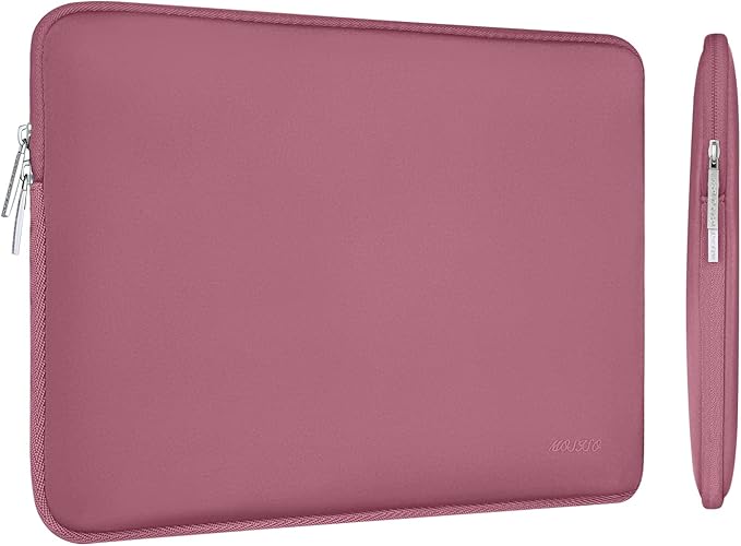 MOSISO Laptop Case 13 inch, 13 inch Laptop Sleeve Bag Compatible with MacBook Air 13 M4 M3 M2 M1 2025-2018 / Pro 13 M2 M1 2025-2016, Neoprene Computer Sleeve Bag with Small Case, Dusty Rose