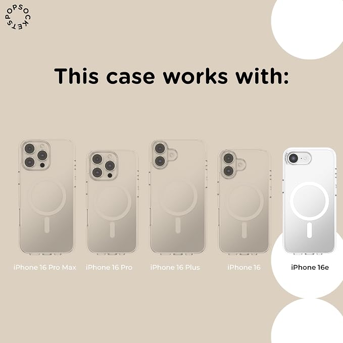 PopSockets iPhone 16 Phone Case with MagSafe, Wireless Charging Compatible, Bookish - Spooky Book Club