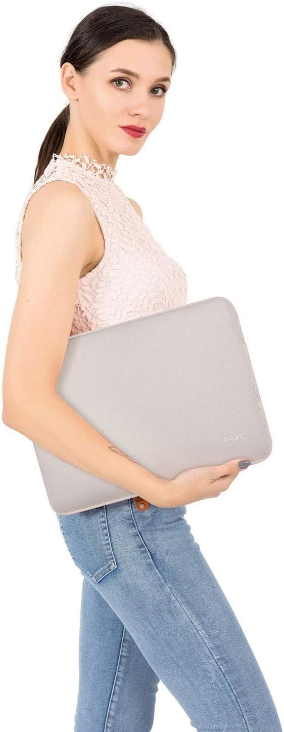 MOSISO Laptop Case 14 inch, 14 inch Laptop Sleeve Bag Compatible with HP Lenovo Dell ASUS Acer, HP Stream, Dell Latitude, Lenovo IdeaPad, Neoprene Computer Sleeve Bag with Small Case, Rock Gray