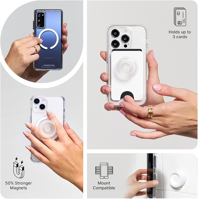 PopSockets iPhone 13 Pro Phone Case with MagSafe- Latte | Magnetic, Wireless Charging, Camera & Drop Protection, Brown, Plain, Cream, Beige, Summer Spring