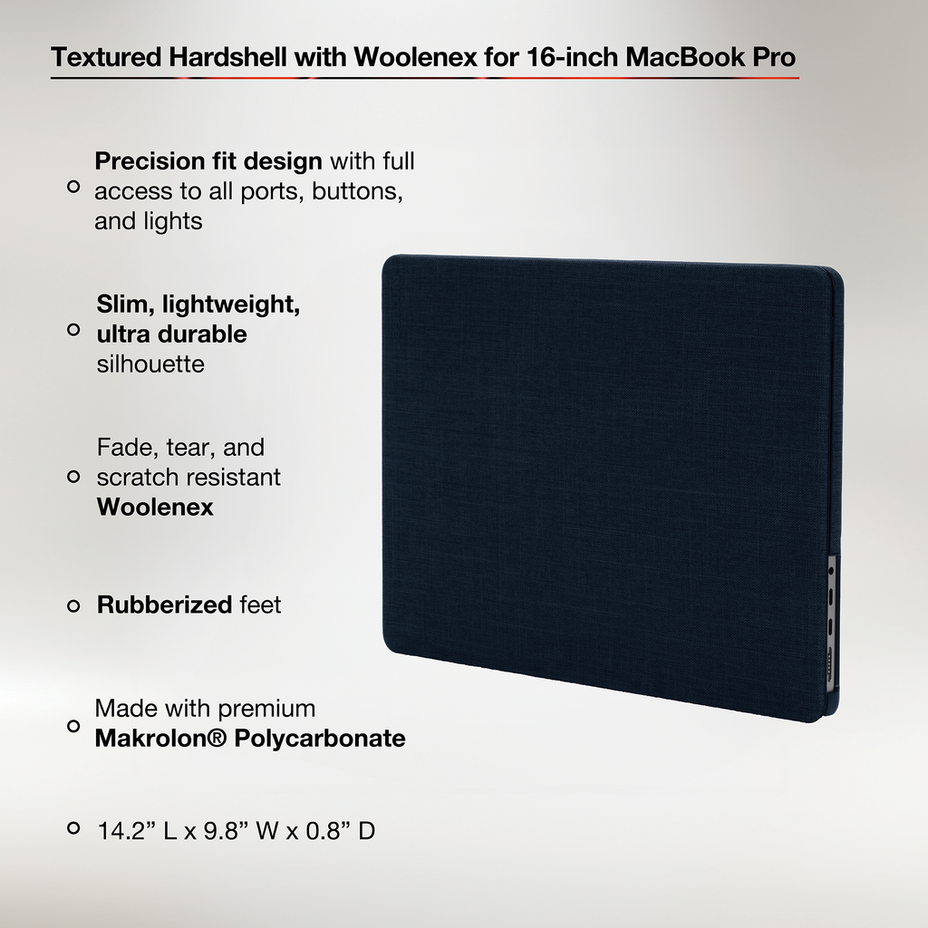 Incase Textured Hardshell with Woolenex for MacBook Pro 16"