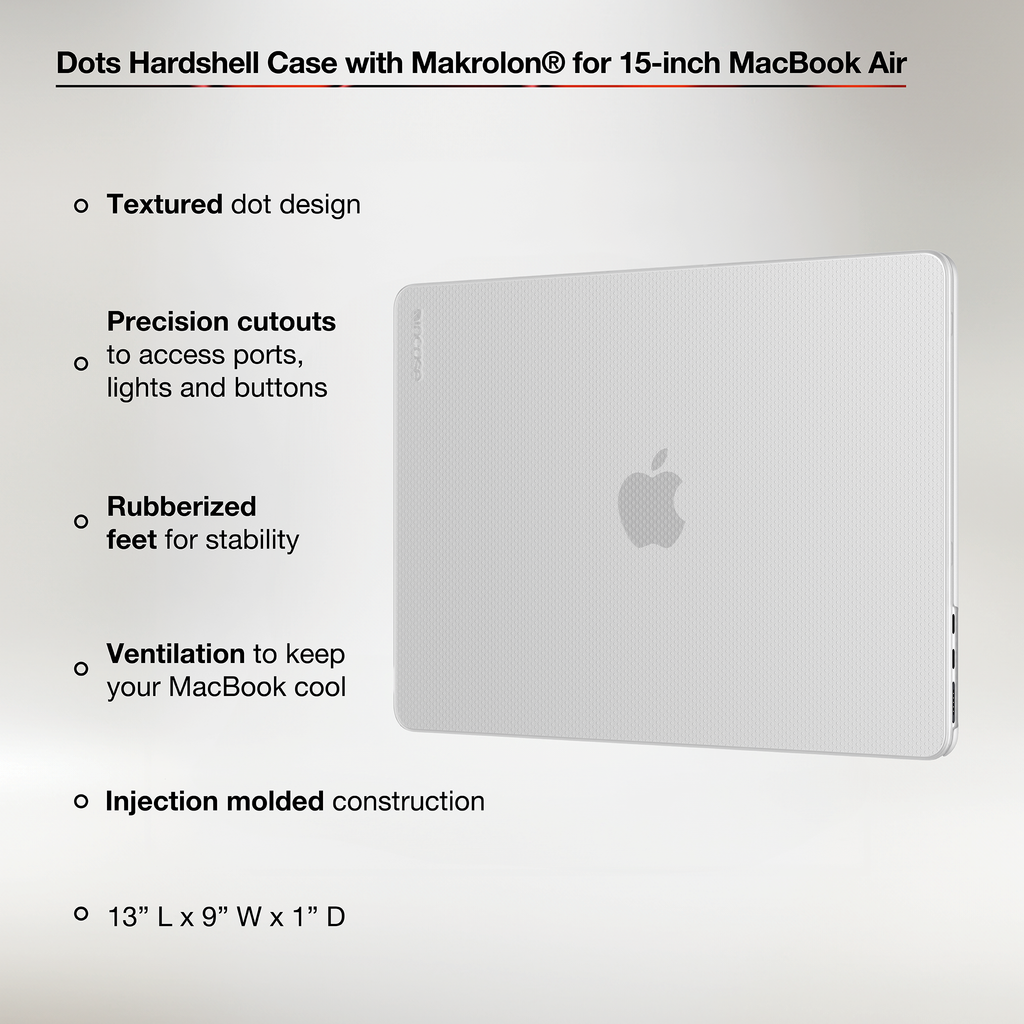 Incase Dots Hardshell with Makrolon® for MacBook Air 15"
