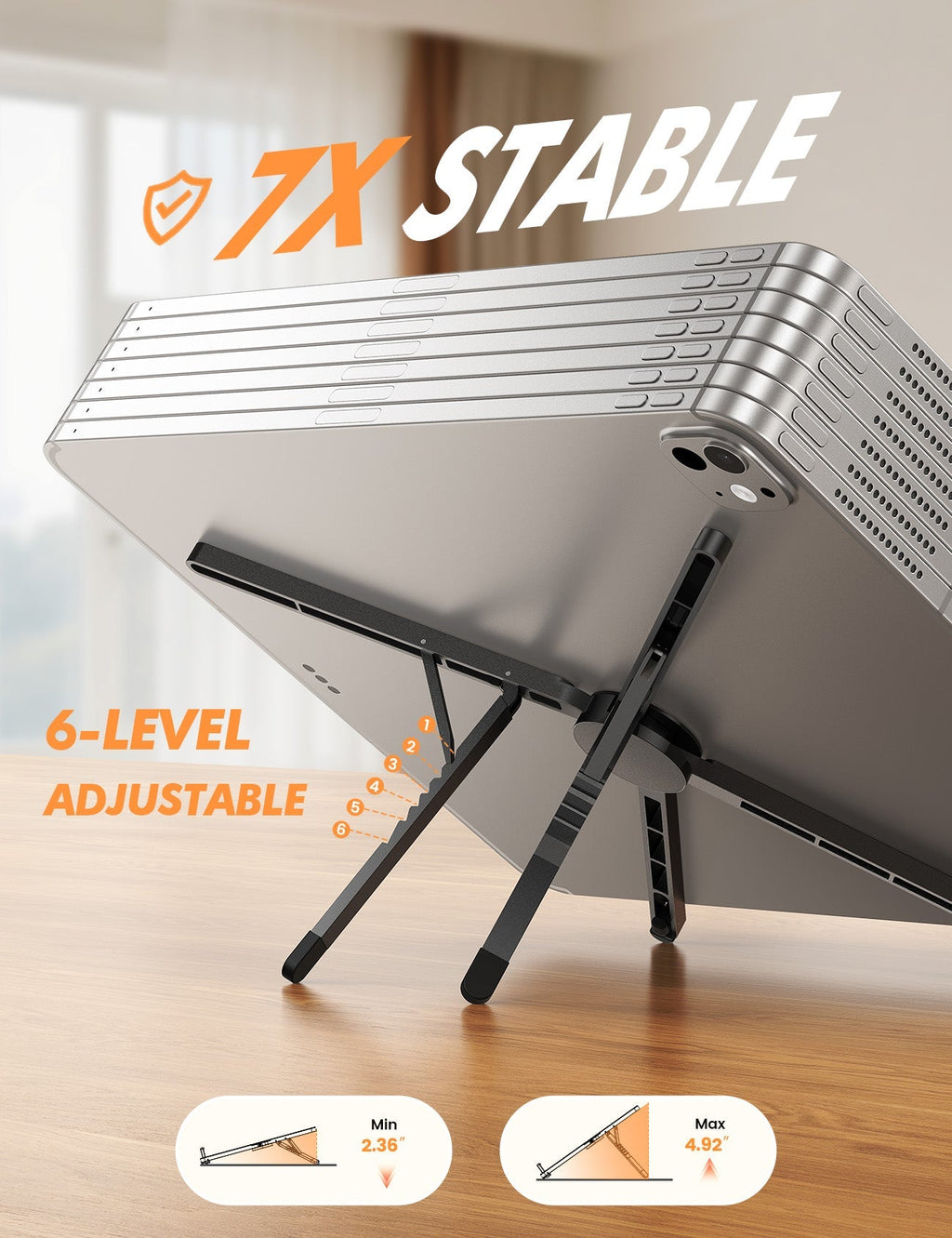 Foldable Ultra-Slim Foldable Portable Laptop Stand for Desk