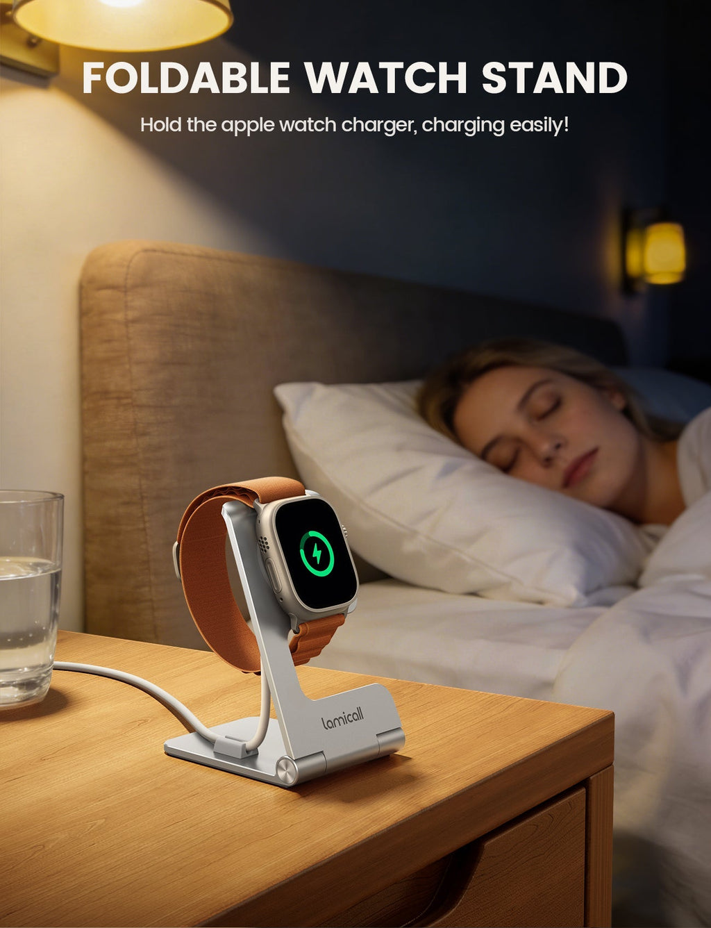 Foldable Aluminum Foldable Apple Watch Stand for Charger