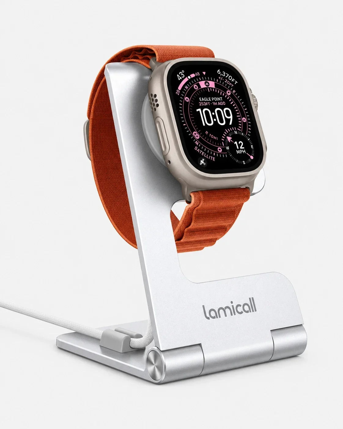 Foldable Aluminum Foldable Apple Watch Stand for Charger