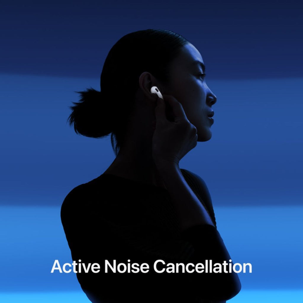 Apple - AirPods 4 with Active Noise Cancellation - White