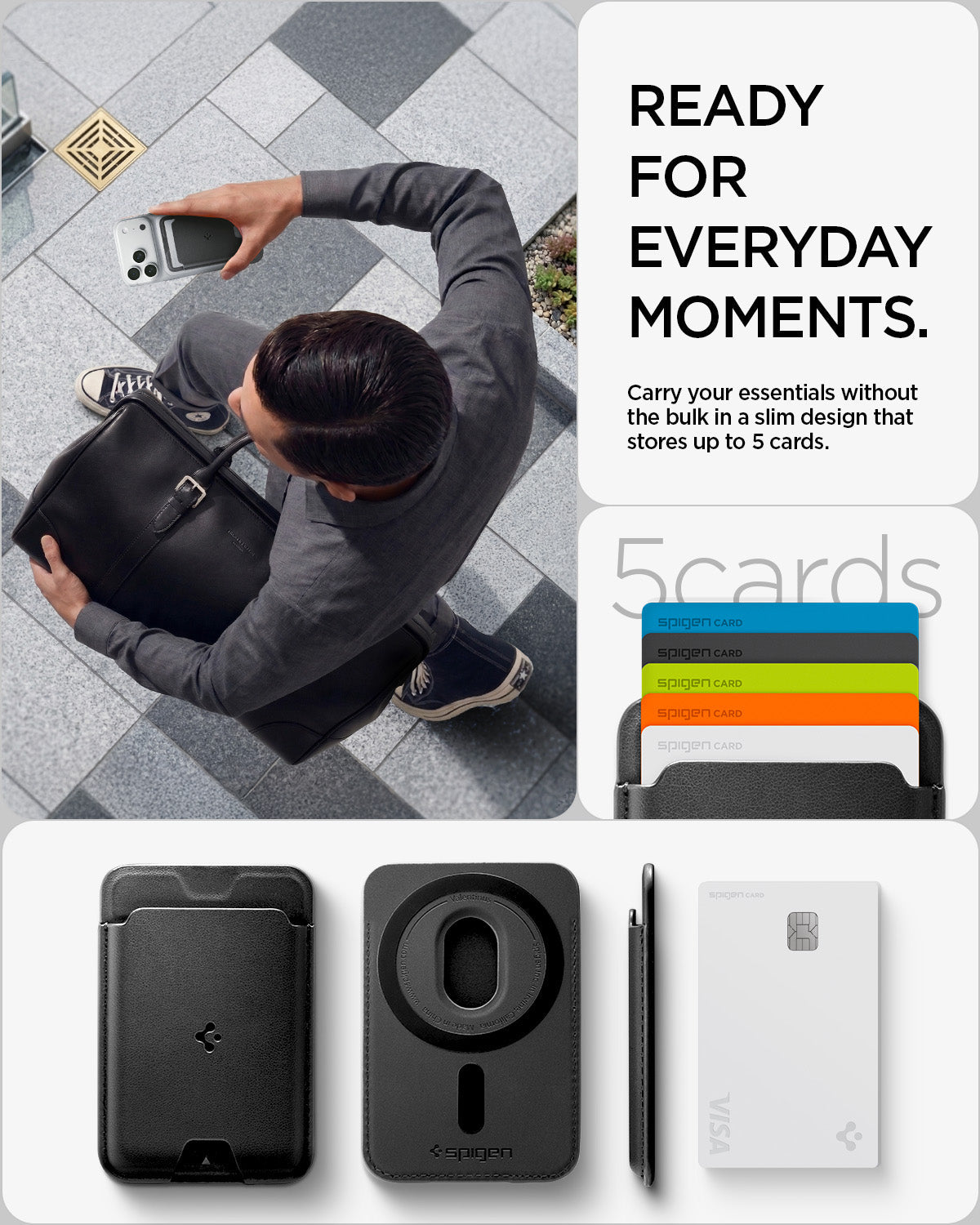 Spigen MagSafe Wallet – Valentinus MagFit (5-Card)