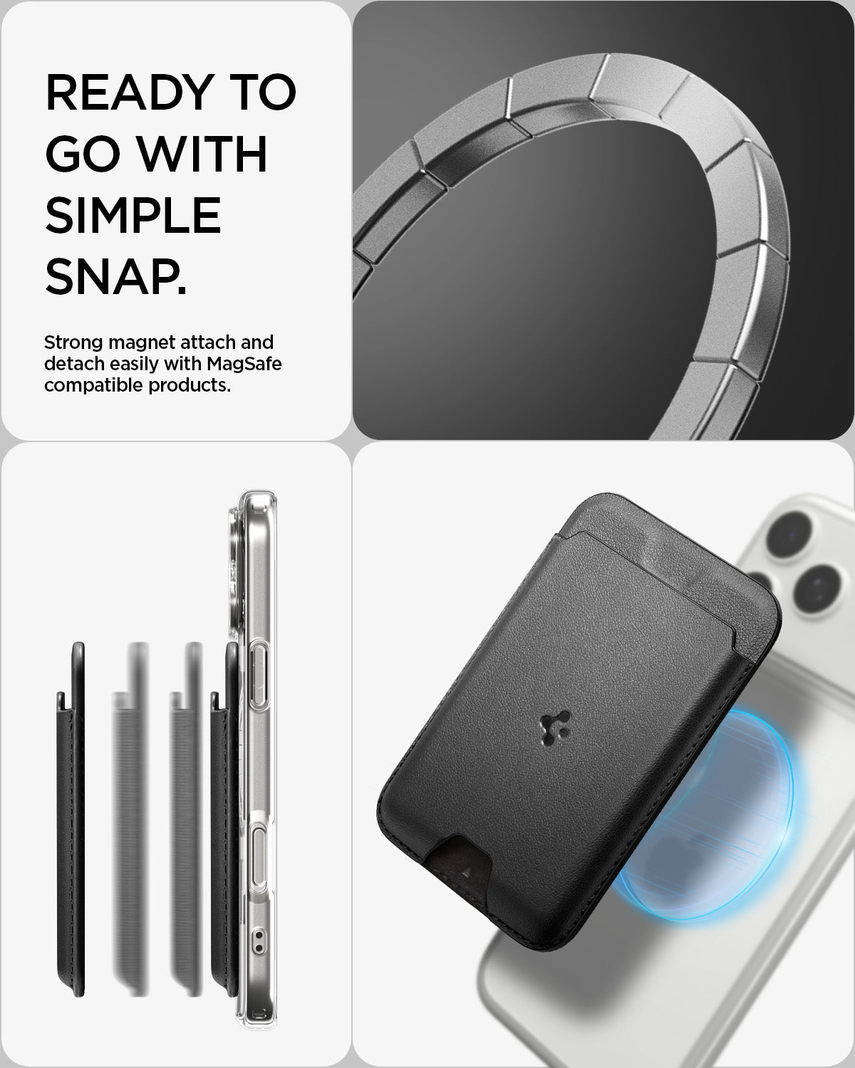 Spigen MagSafe Wallet – Valentinus MagFit (5-Card)