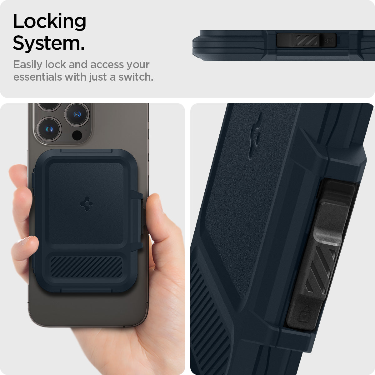 Spigen MagSafe Card Holder – Lock Fit (MagFit)