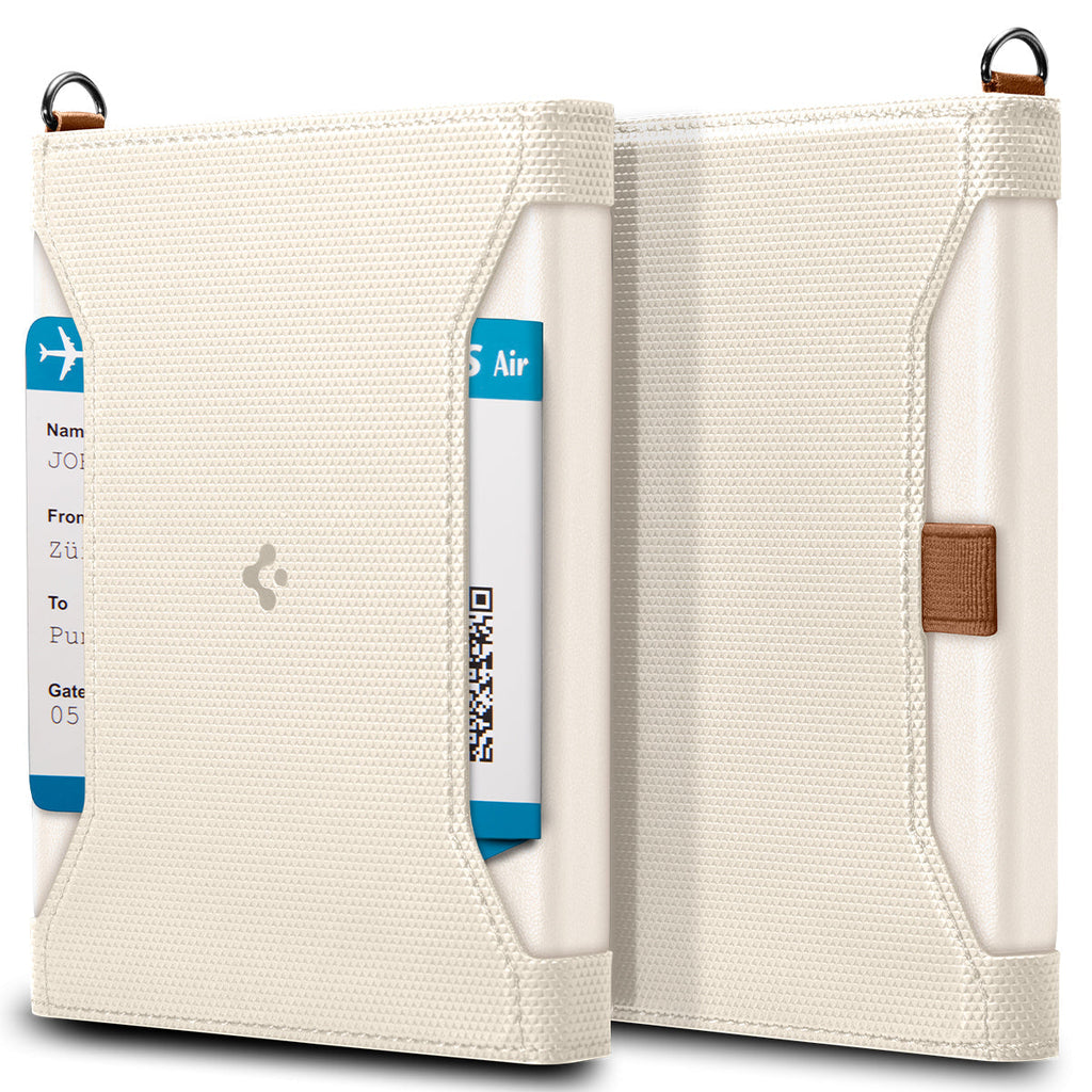 Spigen Passport Holder Case – RFID Blocking Travel Wallet with Card Slots & SIM Storage